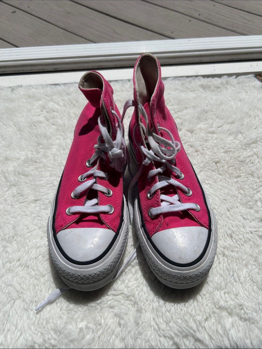 Converse Pink High-Top Canvas Sneakers